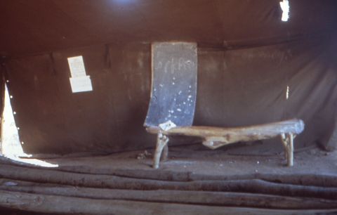 A camp for displaced persons as a result of South Arican incursions during the war. DW worked in partnership with the Angola Secretariat of State for Social Affairs (SEAS) and OMA (Angola women's organization) on the project.