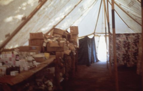 A camp for displaced persons as a result of South Arican incursions during the war. DW worked in partnership with the Angola Secretariat of State for Social Affairs (SEAS) and OMA (Angola women's organization) on the project.