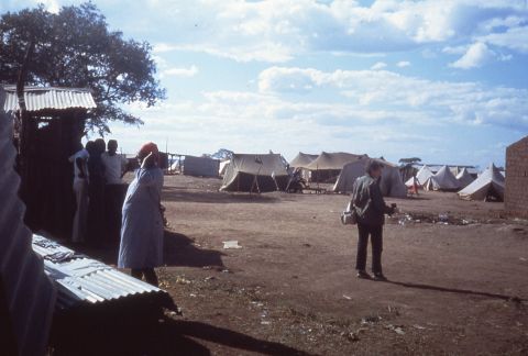 A camp for displaced persons as a result of South Arican incursions during the war. DW worked in partnership with the Angola Secretariat of State for Social Affairs (SEAS) and OMA (Angola women's organization) on the project.