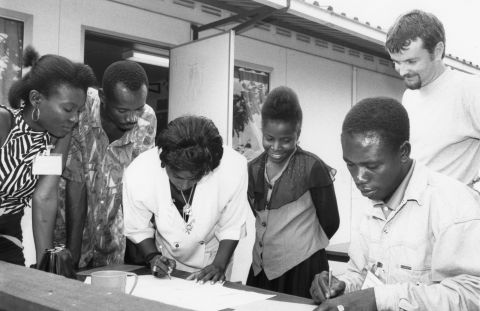 Photos taken in Sambizanga by Bob Van der Winden; as part of his research for his book titled "The Family in The Musseque".
