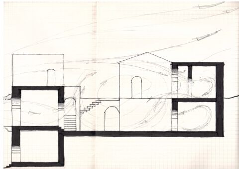 Visits to traditional buildings in Lebanon with Hassan Fathy in 1973 waiting to fly to Oman.
