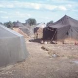 A camp for displaced persons as a result of South Arican incursions during the war. DW worked in partnership with the Angola Secretariat of State for Social Affairs (SEAS) and OMA (Angola women's organization) on the project.