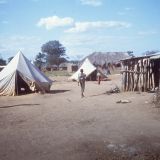 A camp for displaced persons as a result of South Arican incursions during the war. DW worked in partnership with the Angola Secretariat of State for Social Affairs (SEAS) and OMA (Angola women's organization) on the project.